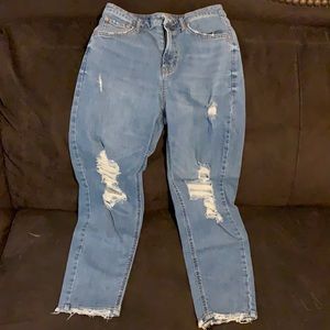 Wild fable high rise distressed mom jeans